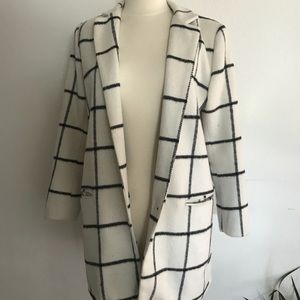 NWOT checkered coat